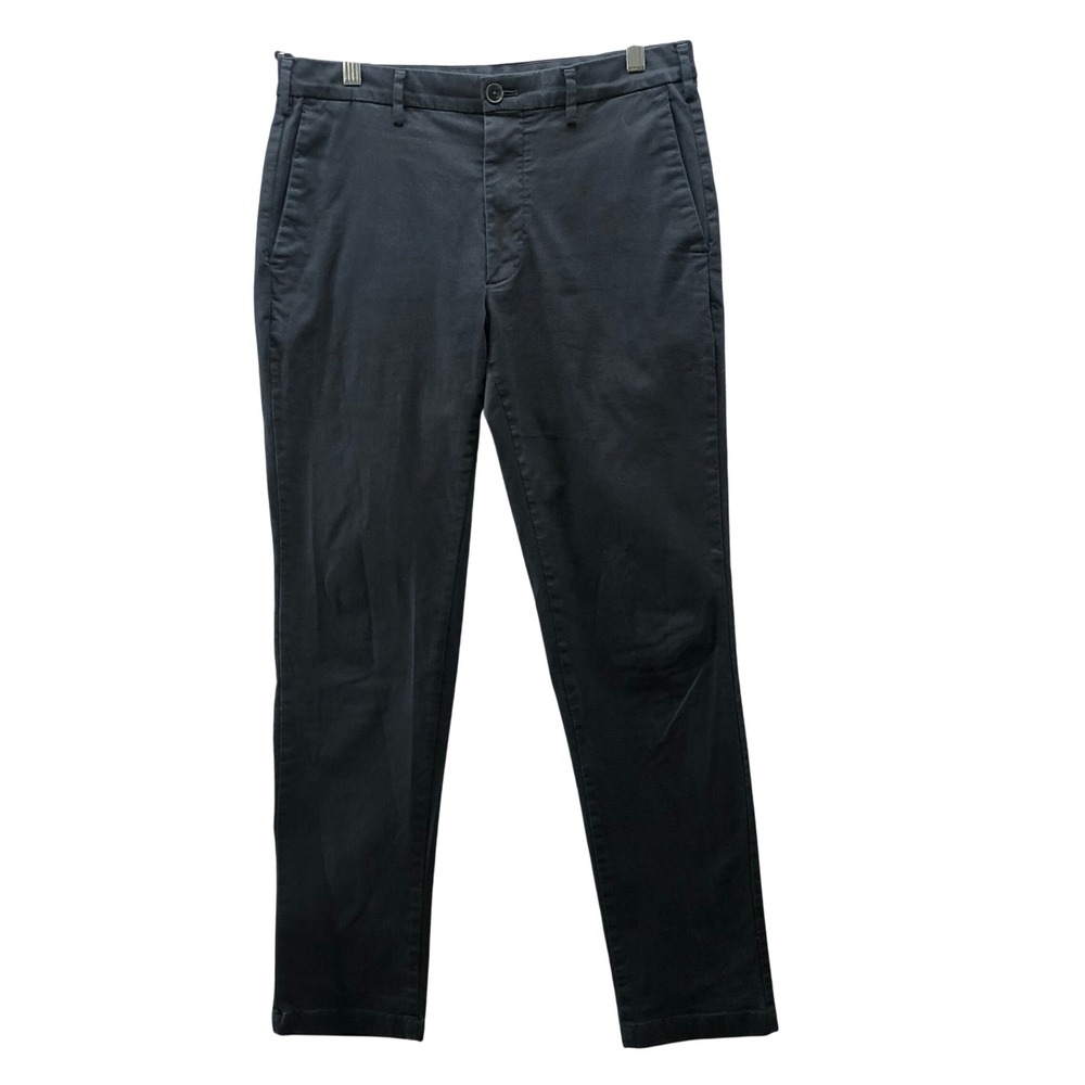 Uniqlo Slim Fit Chino Pants Mens 31x32 (31x31) Navy Blue Stretch
